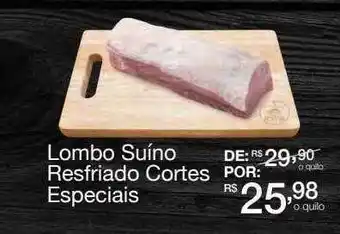 Lombo suíno resfriado cortes especiais