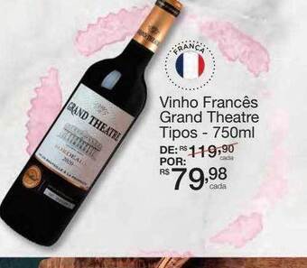 Mambo Vinho francês grand theatre tipos oferta