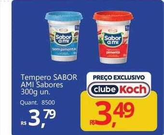 Supermercados Koch Tempero sabor ami sabores oferta