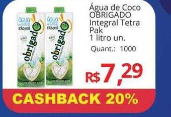 Supermercados Koch Água de coco obrigado integral tetra pak oferta