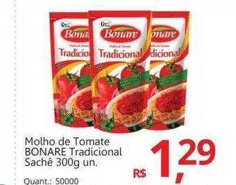 Supermercados Koch Molho de tomate bonare tradicional oferta