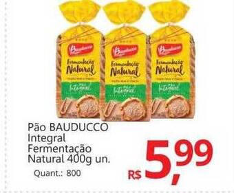 Supermercados Koch Pão bauducco integral fermentação natural oferta