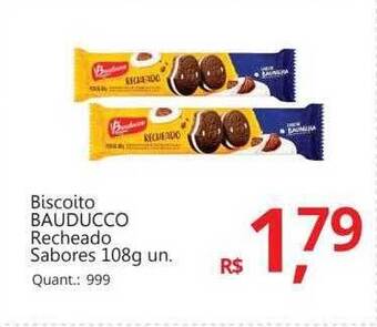 Supermercados Koch Biscoito bauducco recheado sabores oferta