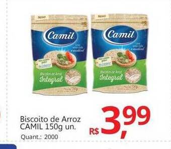 Supermercados Koch Biscoito de arroz camil oferta