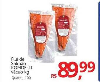 Supermercados Koch Filé de salmão komdelli vacuo kg oferta