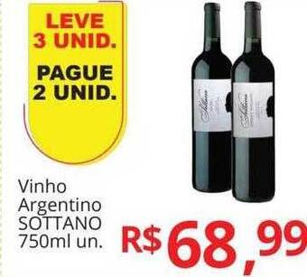 Supermercados Koch Vinho argentino sottano oferta