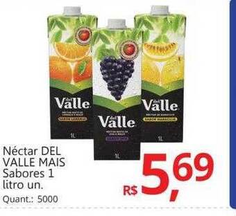 Supermercados Koch Néctar del valle mais sabores oferta