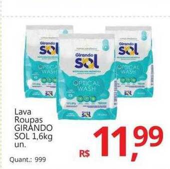 Supermercados Koch Lava roupas girando sol oferta