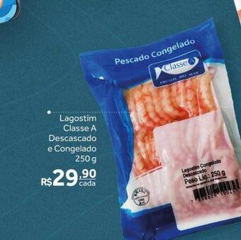 Verdemar Supermercado Lagostim classe a descascado e congelado oferta