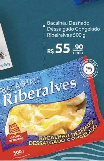 Verdemar Supermercado Bacalhau desfiado dessalgado congelado ribeiralves oferta