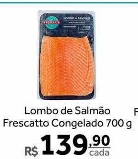 Verdemar Supermercado Lombo de salmão frescatto congelado oferta