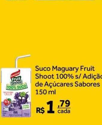 Verdemar Supermercado Suco maguary fruit shoot 100% s adição de açucares sabores oferta