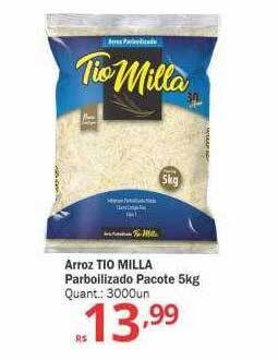 Althoff Supermercados Arroz tio milla parboilizado pacote oferta