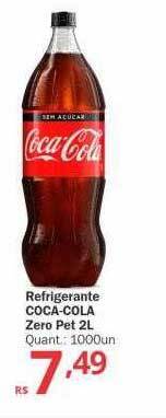 Althoff Supermercados Refrigerante coca-cola zero pet oferta