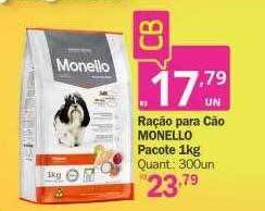 Althoff Supermercados Ração para cão monello pacote oferta