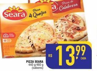 Mercantil Rodrigues Pizza seara 440 g/460 g (sabores) oferta