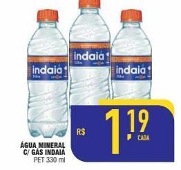 Mercantil Rodrigues Água mineral c/ gás indaiá pet 330 ml oferta