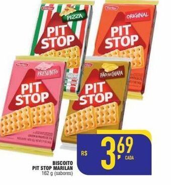 Mercantil Rodrigues Biscoito pit stop marilan 162 g (sabores) oferta