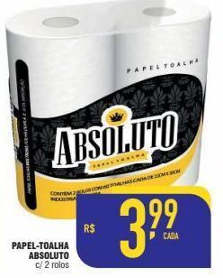Mercantil Rodrigues Papel-toalha absoluto c/ 2 rolos oferta