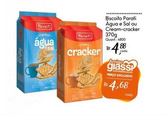 Giassi Supermercados Biscoito parati água e sal ou cream-cracker oferta