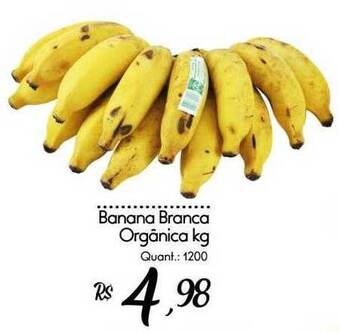 Giassi Supermercados Banana branca orgânica oferta