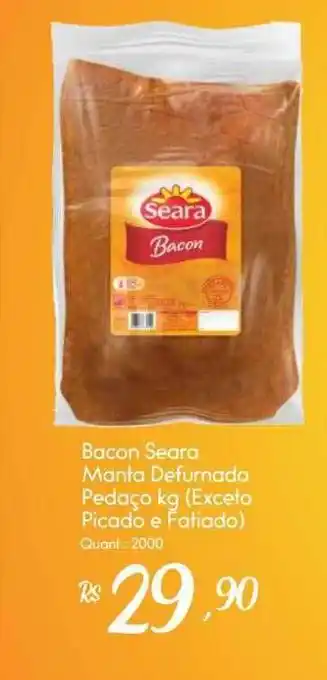 Giassi Supermercados Bacon seara manta defumado pedaço oferta