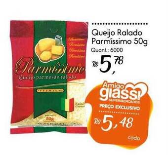 Giassi Supermercados Queijo ralado parmíssimo oferta