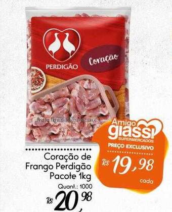 Giassi Supermercados Coração de frango perdigão oferta
