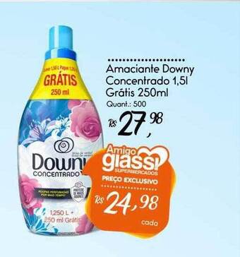 Giassi Supermercados Amaciante downy concentrado oferta