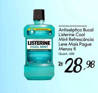 Giassi Supermercados Antisséptico bucal listerine cool mint refrescância oferta