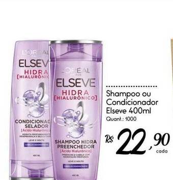 Giassi Supermercados Shampoo ou condicionador elseve oferta