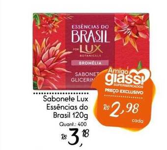 Giassi Supermercados Sabonete lux essências do brasil oferta