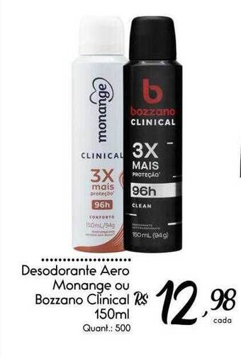Giassi Supermercados Desodorante aero monange ou bozzano clinical oferta