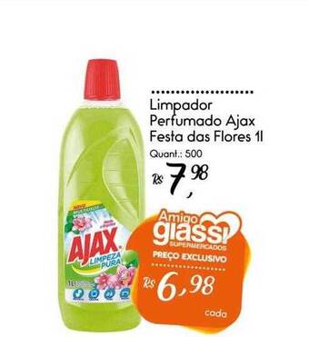 Limpador perfumado ajax festa das flores