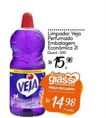 Giassi Supermercados Limpador veja perfumado embalagem econômica oferta