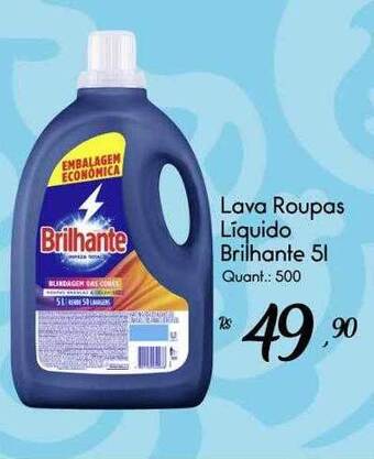 Giassi Supermercados Lava roupas líquido brilhante oferta