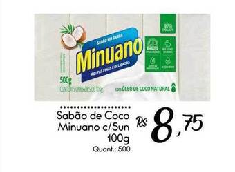 Giassi Supermercados Sabão de coco minuano oferta