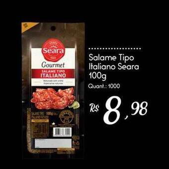 Giassi Supermercados Salame tipo italiano seara oferta