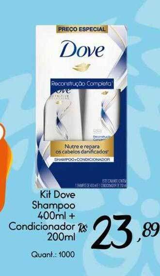 Giassi Supermercados Kit dove shampoo + condicionador oferta