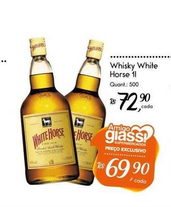 Giassi Supermercados Whisky white horse oferta
