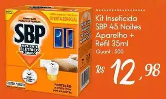 Giassi Supermercados Kit inseticida sbp 45 noites aparelho + refil oferta