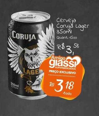 Giassi Supermercados Cerveja coruja lager oferta