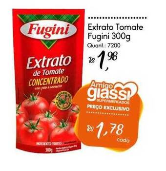 Giassi Supermercados Extrato tomate fugini oferta