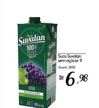 Giassi Supermercados Suco suvalan sem açúcar oferta
