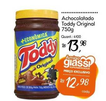 Giassi Supermercados Achocolatado toddy original oferta