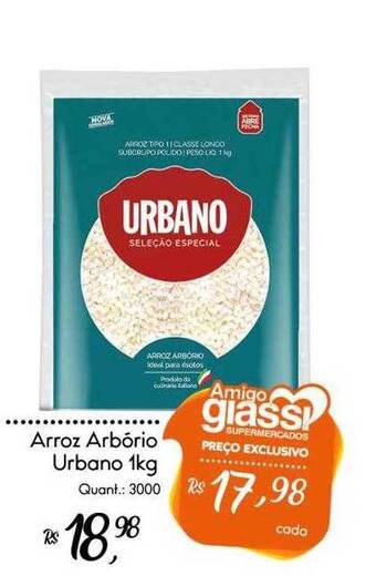 Giassi Supermercados Arroz arbório urbano oferta