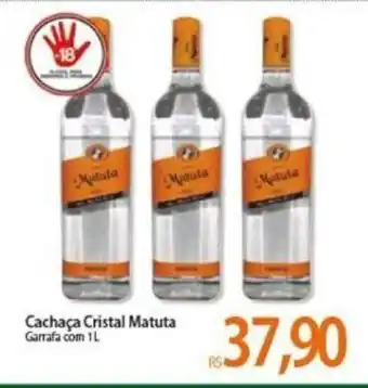 Atacadão Cachaca Cristal Matuta 1L oferta