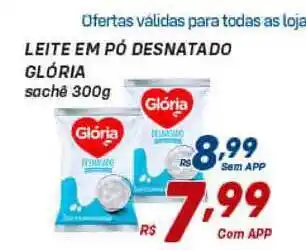 Leite Em Pó Desnatado Glória 300g