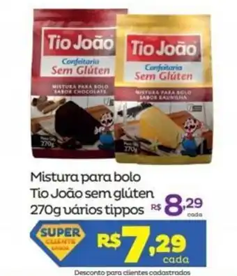 Mistura para bolo Tio Joao sem Gluten 270g varios tipos
