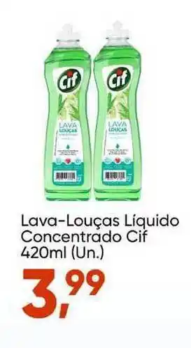 Lava Louças Liquido Concentrado Cif 420ml